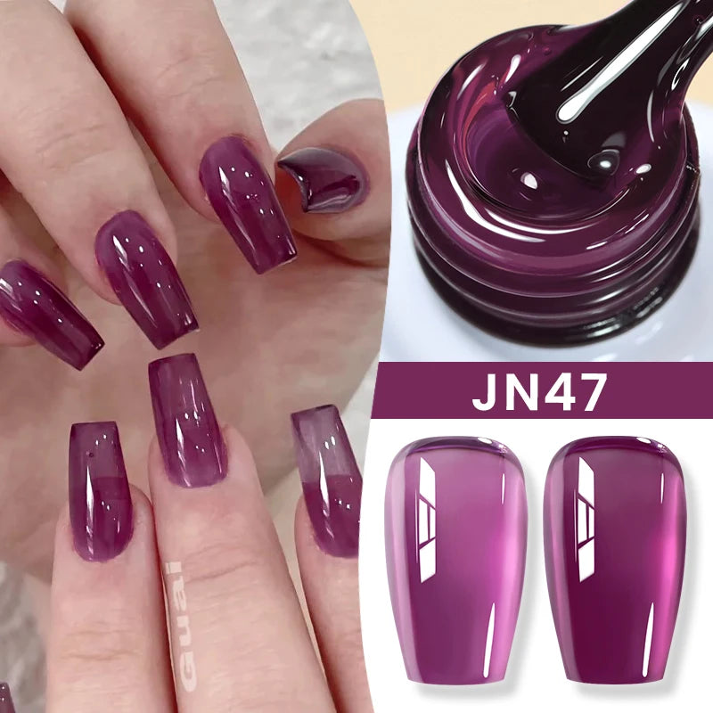 Jelly Nude Gel Nail Polish 10ml - Light Pink Peach UV Cure