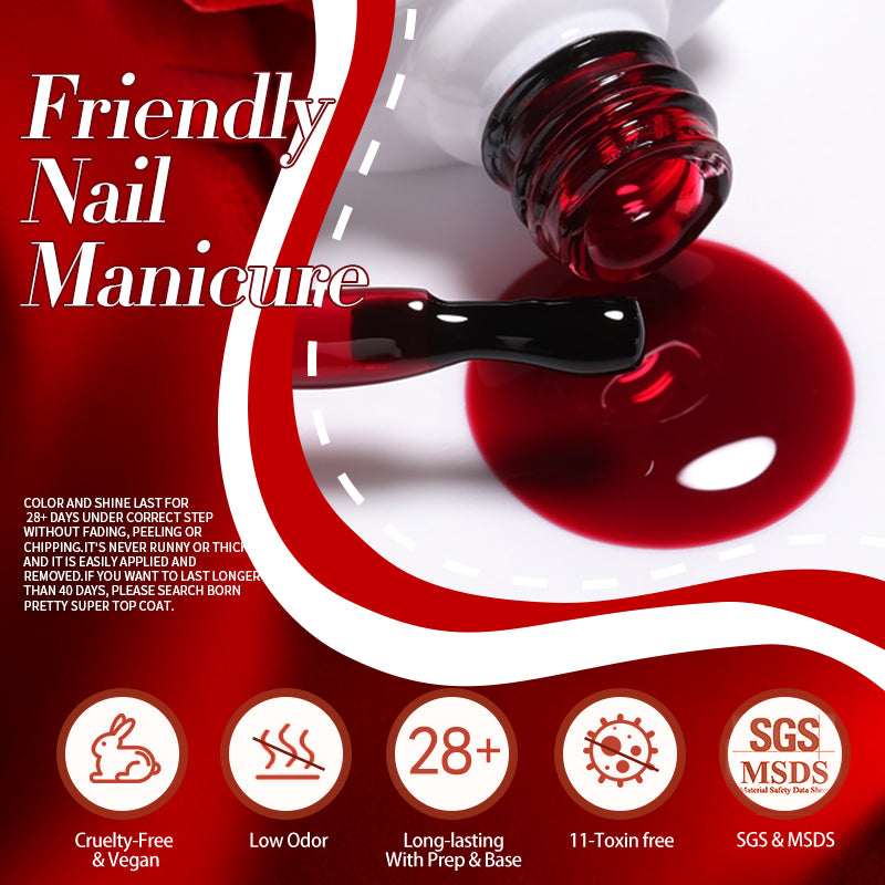 Jelly Nude Gel Nail Polish - 50 Colors, UV LED Soak Off