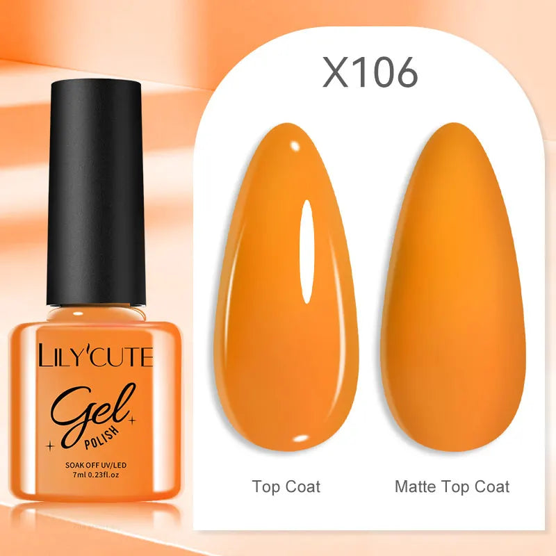 LILYCUTE 7ml Thermal Gel Nail Polish 3 Layers Temperature Color Changing Gel Polish Semi Permanent UV Gel For Nail Art Manicure