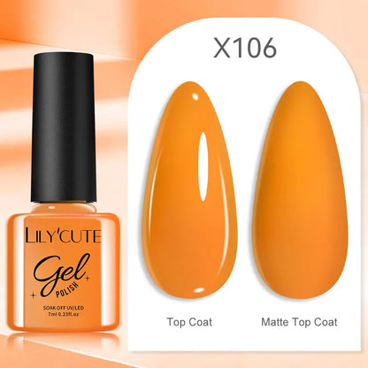 LILYCUTE 7ml Thermal Gel Nail Polish 3 Layers Temperature Color Changing Gel Polish Semi Permanent UV Gel For Nail Art Manicure