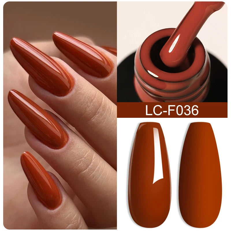 LILYCUTE 8ml Pink Natural Dried Flower Gel Nail Polish Summer Colorful Fairy Series Manicure Painting Soak Off Nail Art UV Gel
