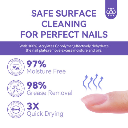 Nail Primer: SAVILAND Nail Primer & Dehydrator Set - 15ML Acid-Free Gel
