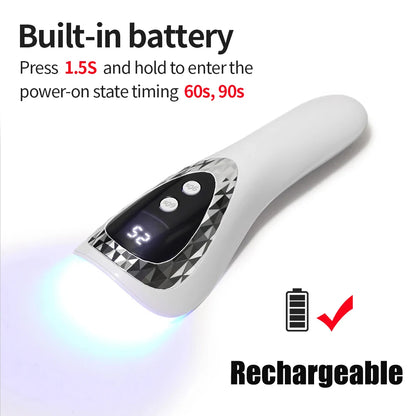 UV LED Nail Lamp - Quick Dry, USB Rechargeable Mini Dryer