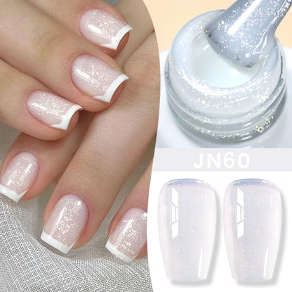 Jelly Nude Gel Nail Polish 10ml - Light Pink Peach UV Cure