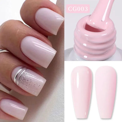 Jelly Nude Gel Nail Polish 10ml - Light Pink Peach UV Cure