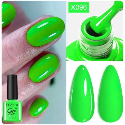 LILYCUTE 7ml Thermal Gel Nail Polish 3 Layers Temperature Color Changing Gel Polish Semi Permanent UV Gel For Nail Art Manicure
