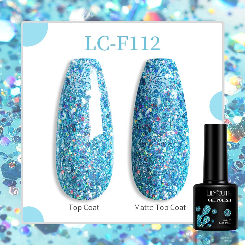LILYCUTE 8ml Pink Natural Dried Flower Gel Nail Polish Summer Colorful Fairy Series Manicure Painting Soak Off Nail Art UV Gel