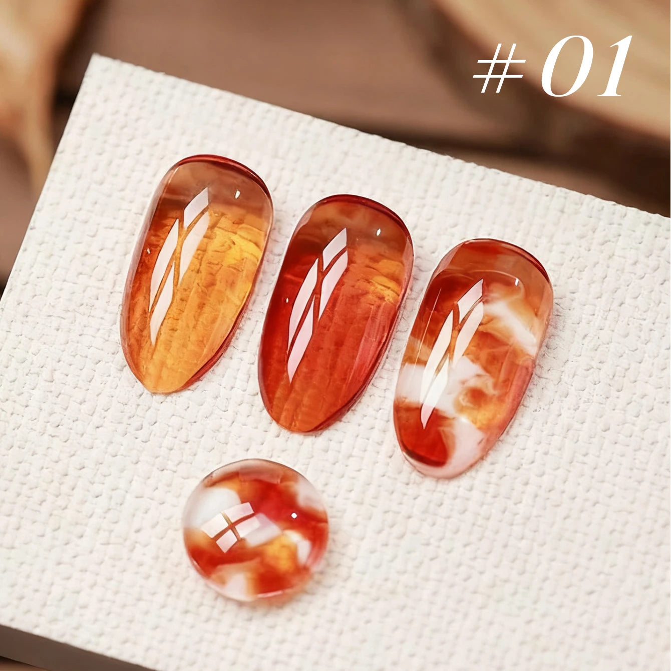 Jelly Gel Nail Polish 10ML - Brown Amber Series 2026