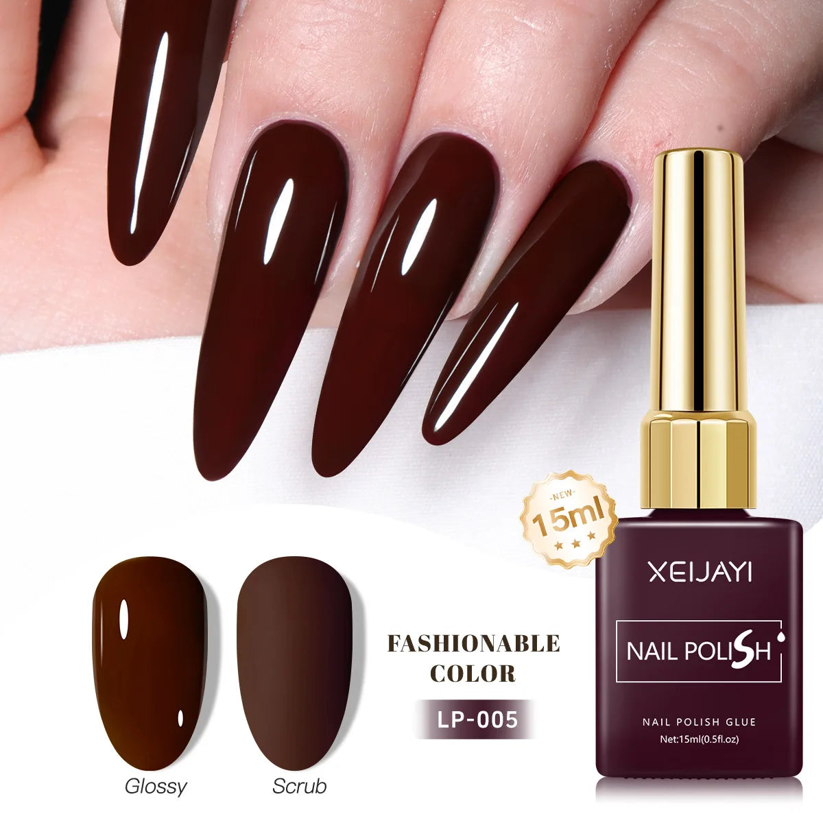 Gel Nail Polish: Nail Varnish Gel 60 Colors - Gloss, Matte, Ice-Clear Finish