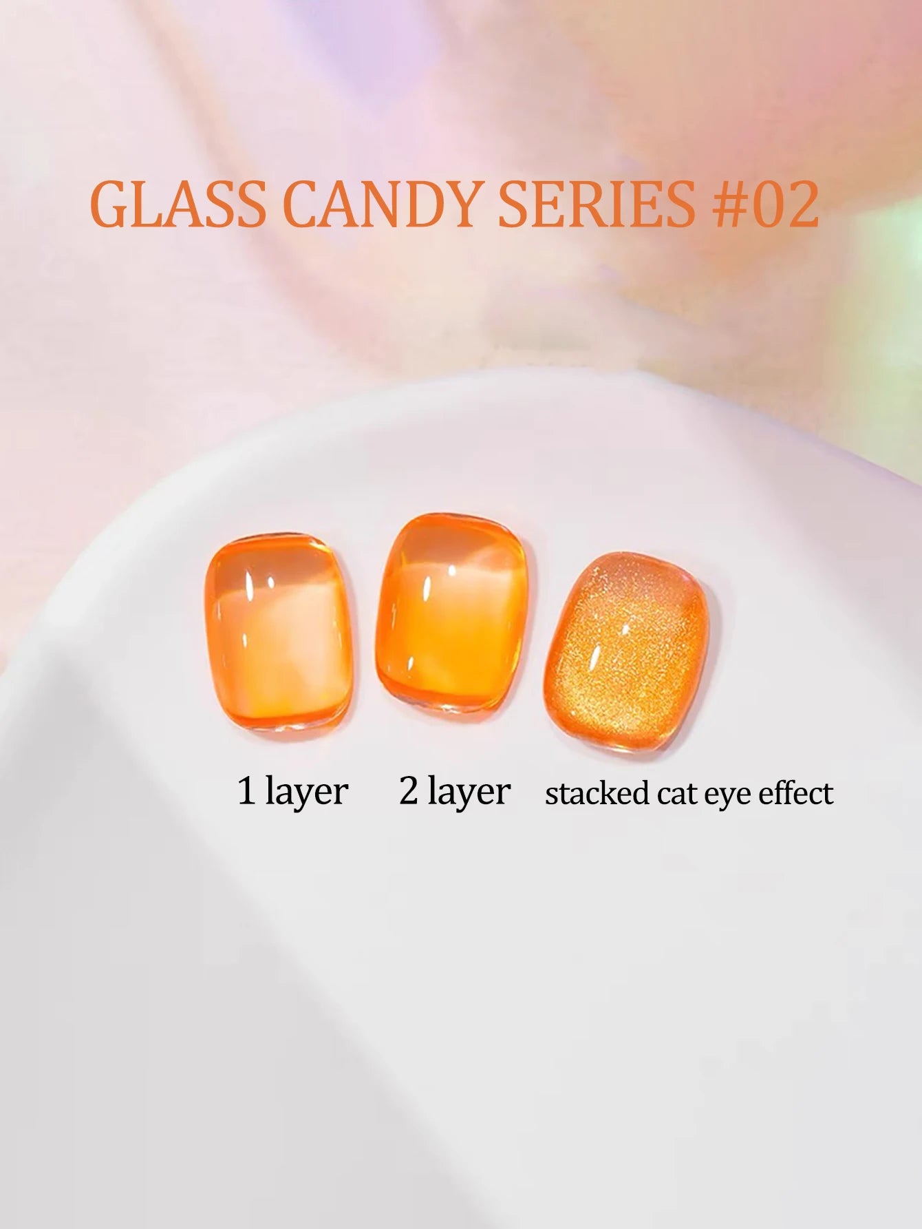 MIANEL Gel Nail Polish 12ML - Candy Glass Finish, 1-10pcs