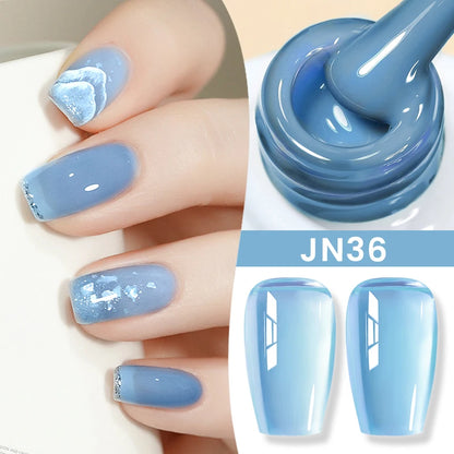 Jelly Nude Gel Nail Polish - 50 Colors, UV LED Soak Off