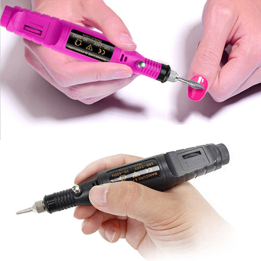 USB Nail Drill Machine: Pro Electric Files & Bits