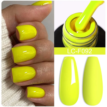 LILYCUTE 8ml Pink Natural Dried Flower Gel Nail Polish Summer Colorful Fairy Series Manicure Painting Soak Off Nail Art UV Gel