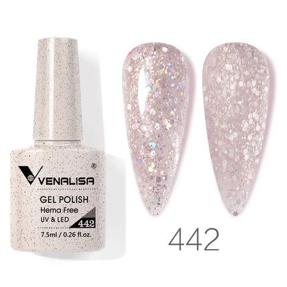 Venalisa VIP4 7.5ml Gel Nail Polish Hema Free Full Coverage Beautiful Semi Permanent Soak Off UV LED Gel Nail Polish Gel Lacquer