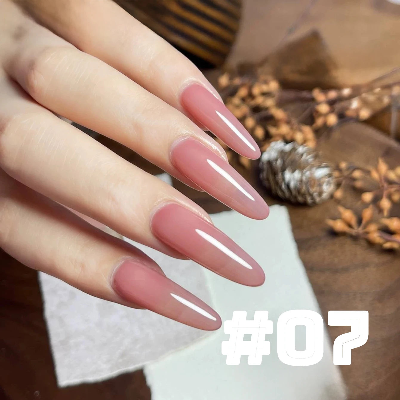 MIANEL Gel Nail Polish 12ML - Candy Glass Finish, 1-10pcs