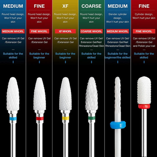 Nail Drill: Ceramic Carbide Electric Manicure Pedicure