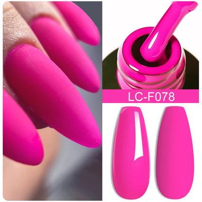 LILYCUTE 8ml Pink Natural Dried Flower Gel Nail Polish Summer Colorful Fairy Series Manicure Painting Soak Off Nail Art UV Gel