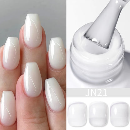 Jelly Nude Gel Nail Polish 10ml - Light Pink Peach UV Cure