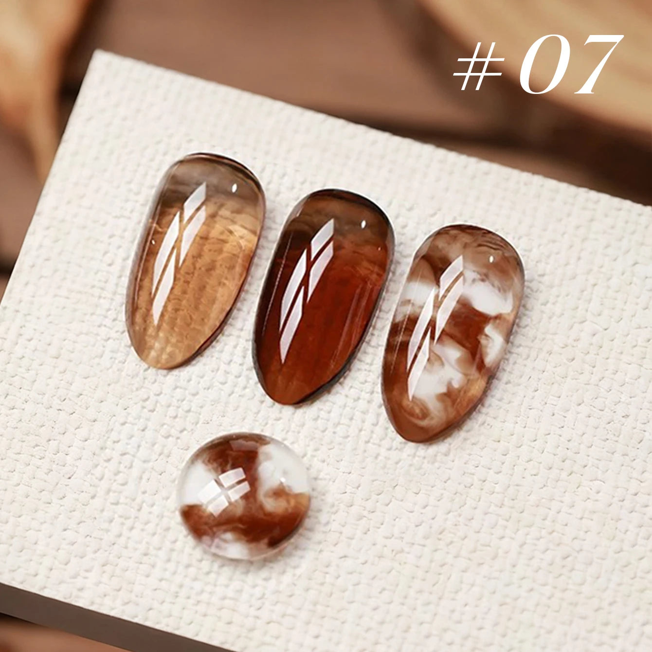 Jelly Gel Nail Polish 10ML - Brown Amber Series 2026