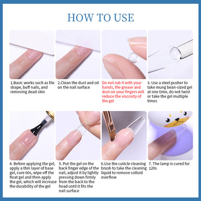 KOSKOE 5g Nail Tips Gel - Multifunctional DIY Manicure Glue