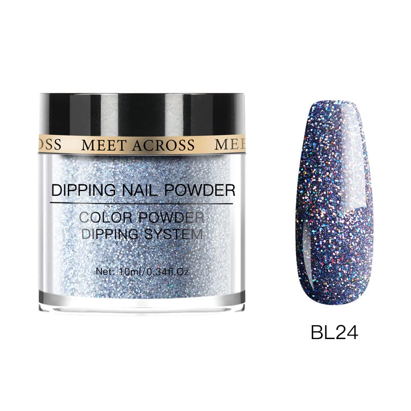 Glitter Nail Dipping Powder - Pink, No Lamp, 5/10g