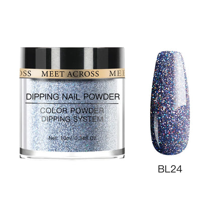 Glitter Nail Dipping Powder - Pink, No Lamp, 5/10g