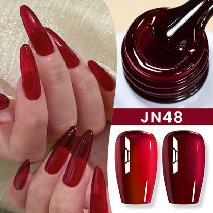 Jelly Nude Gel Nail Polish - 50 Colors, UV LED Soak Off