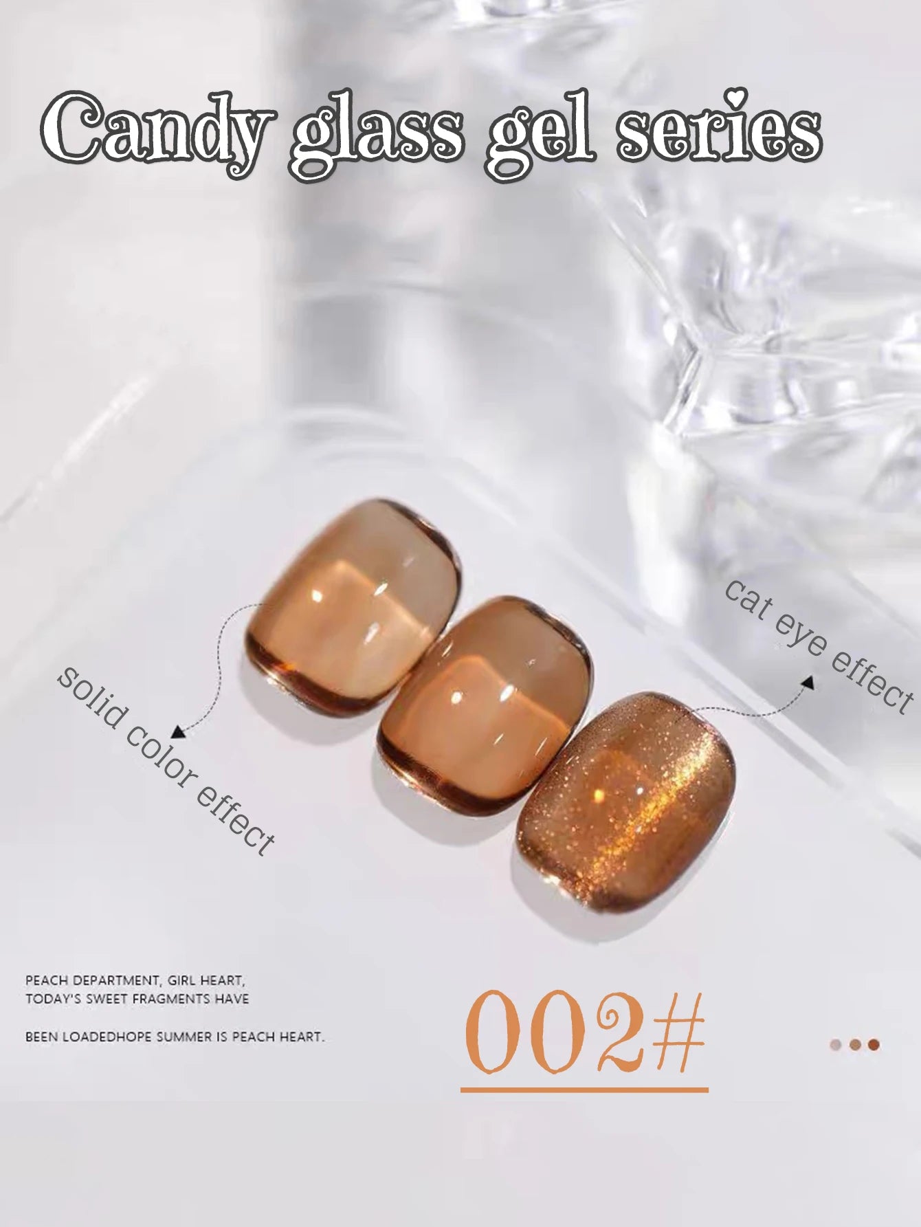 MIANEL Gel Nail Polish 12ML - Candy Glass Finish, 1-10pcs