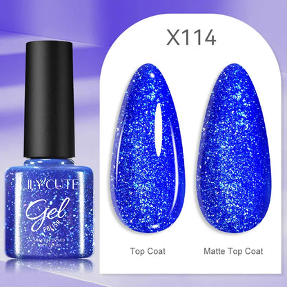 LILYCUTE 7ml Thermal Gel Nail Polish 3 Layers Temperature Color Changing Gel Polish Semi Permanent UV Gel For Nail Art Manicure