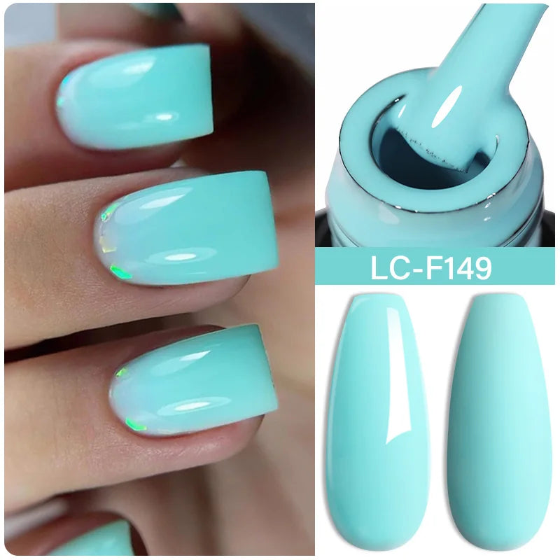 LILYCUTE 8ml Pink Natural Dried Flower Gel Nail Polish Summer Colorful Fairy Series Manicure Painting Soak Off Nail Art UV Gel