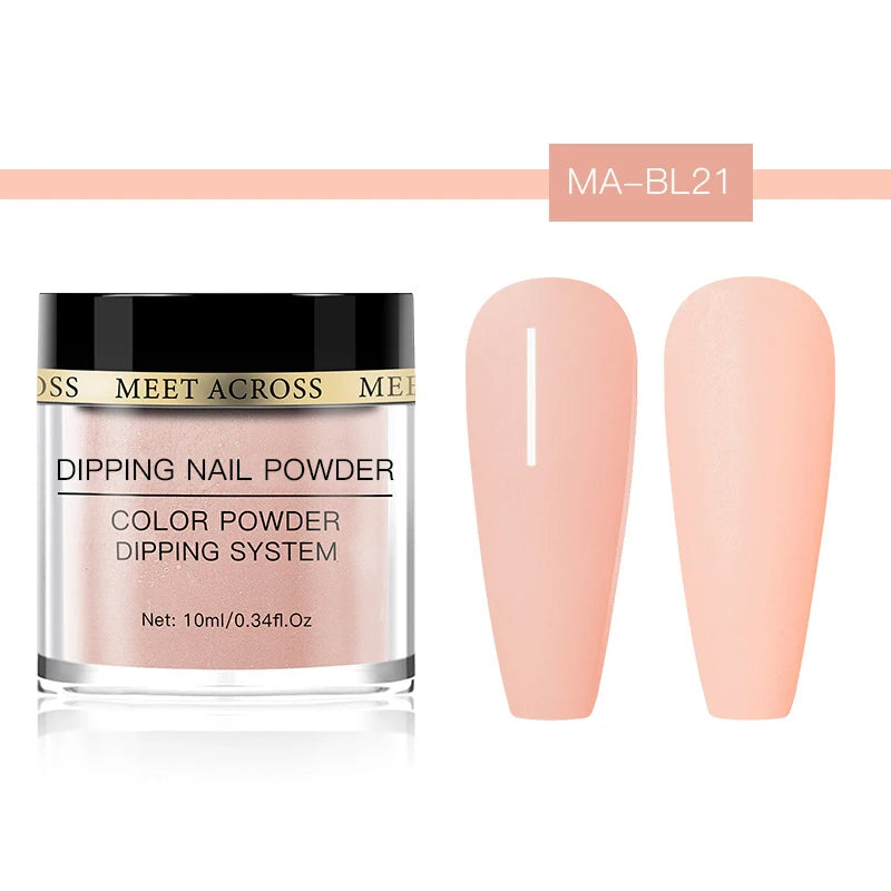 Glitter Nail Dipping Powder - Pink, No Lamp, 5/10g