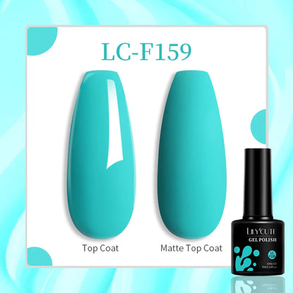 LILYCUTE 8ml Pink Natural Dried Flower Gel Nail Polish Summer Colorful Fairy Series Manicure Painting Soak Off Nail Art UV Gel