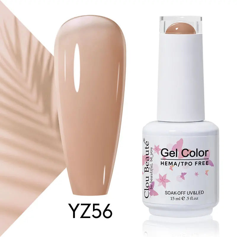 Clou Beaute 15ml Summer Bright Hot Pink Orange HEMA TPO FREE Nail Gel Polish Vernis Semi Permanent Nail Art Pigment Gel Varnish