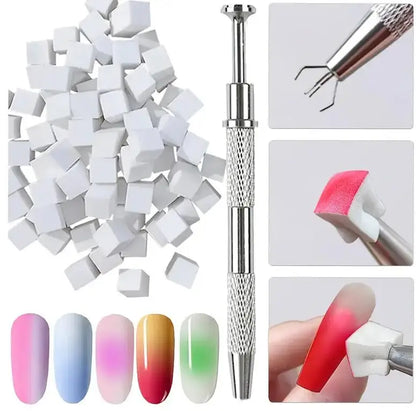 1Box Peachy Pink Pat Painting Gel Nail Polish Matte Texture Nail Patting Glue with 1pc Air Cushion Soak Off UV LED Nail Varnish