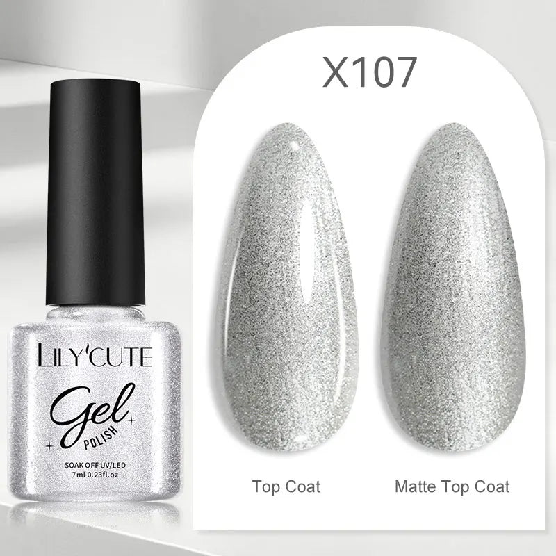 LILYCUTE 7ml Thermal Gel Nail Polish 3 Layers Temperature Color Changing Gel Polish Semi Permanent UV Gel For Nail Art Manicure