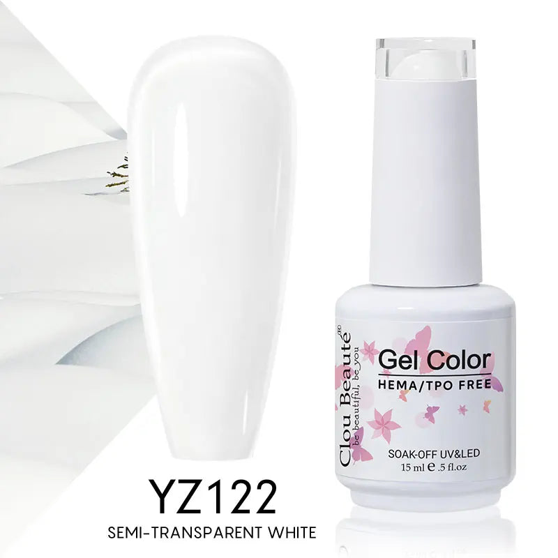 Clou Beaute 15ml Summer Bright Hot Pink Orange HEMA TPO FREE Nail Gel Polish Vernis Semi Permanent Nail Art Pigment Gel Varnish