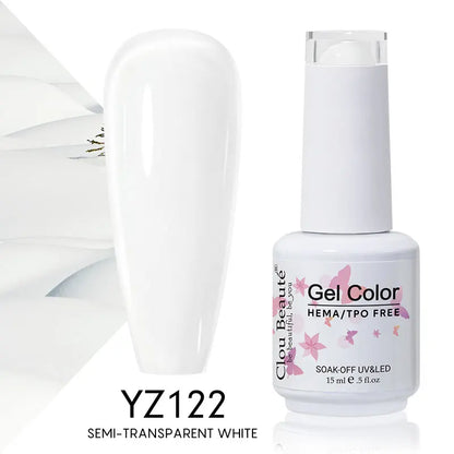 Clou Beaute 15ml Summer Bright Hot Pink Orange HEMA TPO FREE Nail Gel Polish Vernis Semi Permanent Nail Art Pigment Gel Varnish