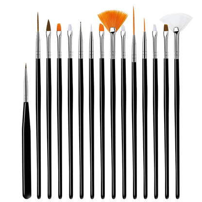 Nail Art Brush Set: 5/20Pcs Dotting & Painting Tools