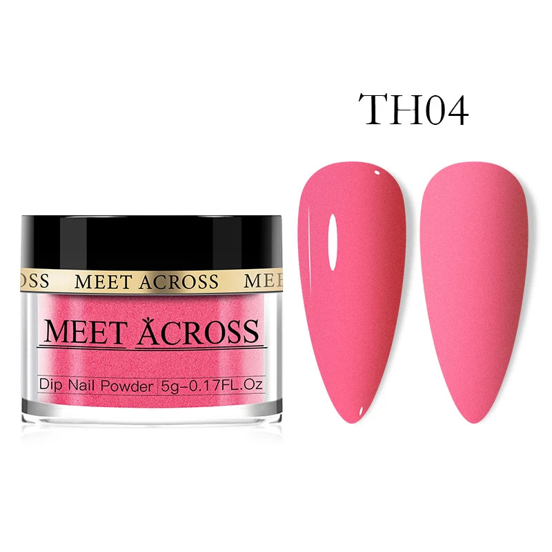 Glitter Nail Dipping Powder - Pink, No Lamp, 5/10g