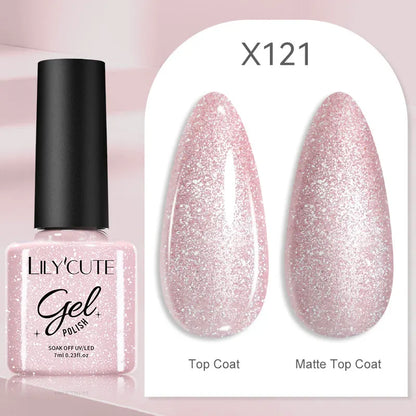 LILYCUTE 7ml Thermal Gel Nail Polish 3 Layers Temperature Color Changing Gel Polish Semi Permanent UV Gel For Nail Art Manicure