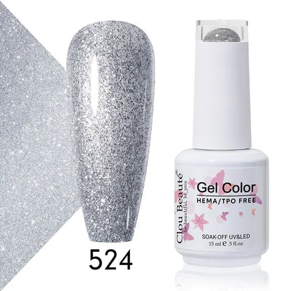 Clou Beaute 15ml Summer Bright Hot Pink Orange HEMA TPO FREE Nail Gel Polish Vernis Semi Permanent Nail Art Pigment Gel Varnish
