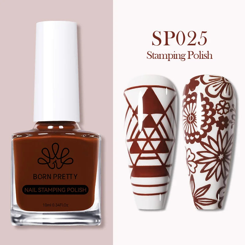 Nail Stamping Polish Set - 25 Colors, Peel Off Latex