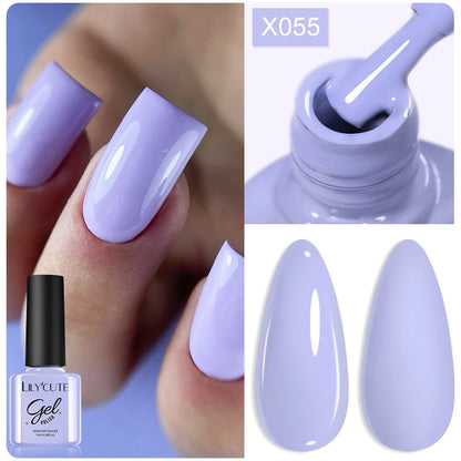 LILYCUTE 7ml Thermal Gel Nail Polish 3 Layers Temperature Color Changing Gel Polish Semi Permanent UV Gel For Nail Art Manicure