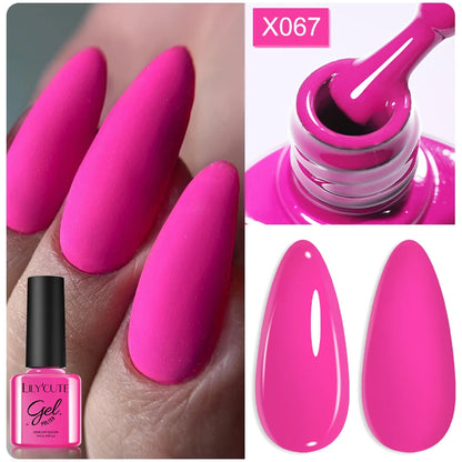 LILYCUTE 7ml Thermal Gel Nail Polish 3 Layers Temperature Color Changing Gel Polish Semi Permanent UV Gel For Nail Art Manicure