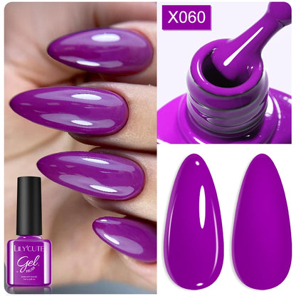LILYCUTE 7ml Thermal Gel Nail Polish 3 Layers Temperature Color Changing Gel Polish Semi Permanent UV Gel For Nail Art Manicure
