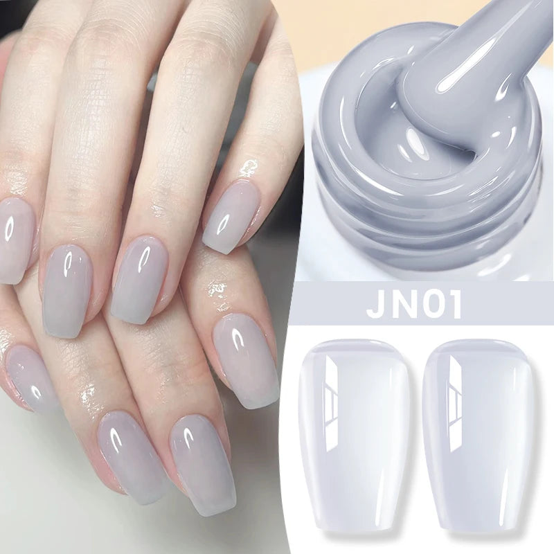 Jelly Nude Gel Nail Polish - 50 Colors, UV LED Soak Off