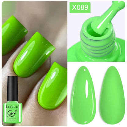 LILYCUTE 7ml Thermal Gel Nail Polish 3 Layers Temperature Color Changing Gel Polish Semi Permanent UV Gel For Nail Art Manicure