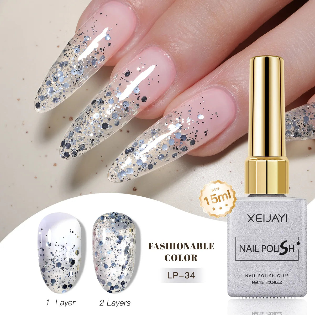 Gel Nail Polish: Nail Varnish Gel 60 Colors - Gloss, Matte, Ice-Clear Finish