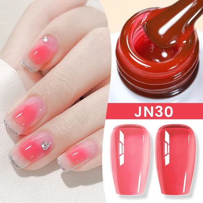Jelly Nude Gel Nail Polish - 50 Colors, UV LED Soak Off