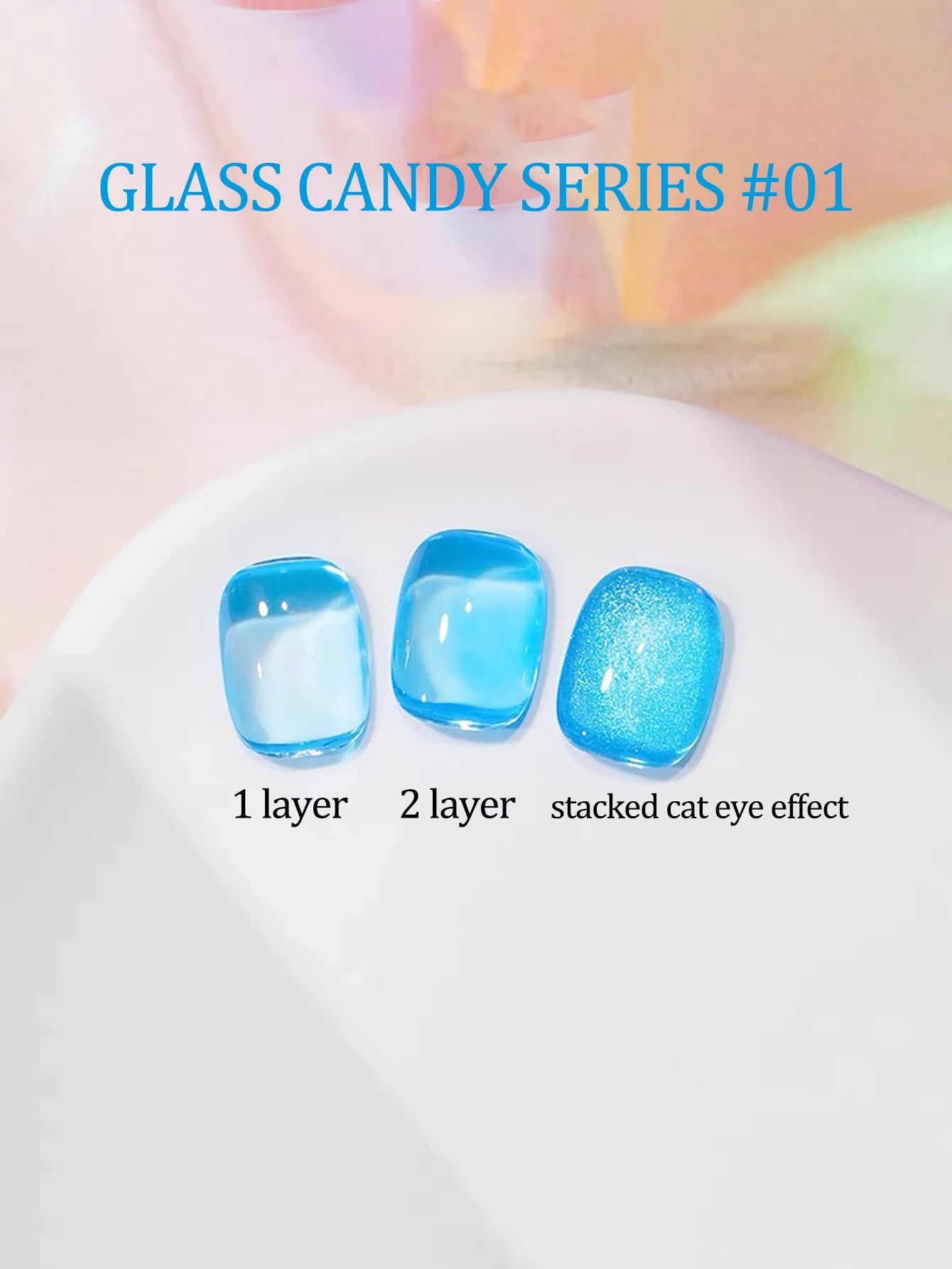 MIANEL Gel Nail Polish 12ML - Candy Glass Finish, 1-10pcs